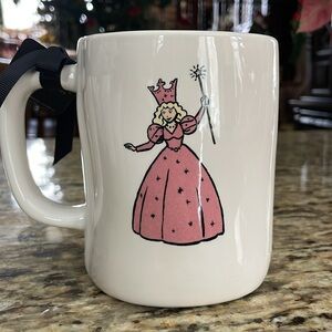 Rae Dunn Wizard of Oz “Glinda The Good Witch” White w/Black Lettering